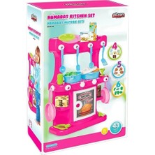 isiltikidsmoda 03 335 Hamarat Ayaklı Mutfak Seti Pembe-Pilsan Oyuncak