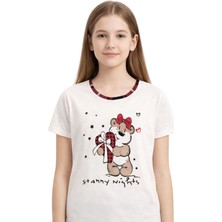 ByDon Penye Kız Çocuk Pijama Üstü Pamuk