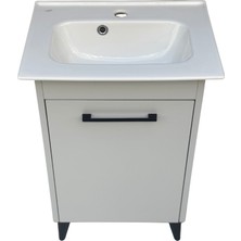 Akademik Mimarlık Turkuaz Seramik Cerastyle Lavabolu Banyo Dolabı 50*36.5 cm