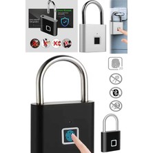 Munico Akıllı Parmak Izi Asma Kilit USB Şarjlı 20 Parmak Izi Kaydı IP55 Suya Dayanıklı Metal Kilit Ofis Ev