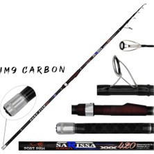 Port Fish Portfish Sarissa 420CM Surf Kamış Karbon Fuji 250G