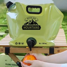 Munico Taşınabilir Katlanabilir Su Saklama Çantası - Musluk Kalınlaştırılmış Plastik Kovalı, Büyük Kapasite