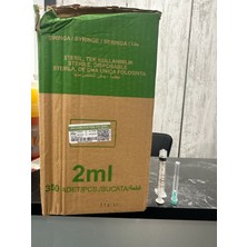 Berika 2 ml Luer Lock Enjektör Yeşil Uç | Steril Tek Kullanımlık Şırınga | Hassas Ölçüm | 350 Adet