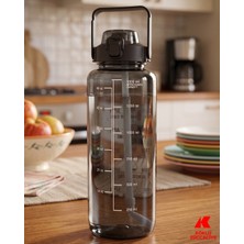Köklü Züccaciye 1500 ml Pipetli Motivasyonel Su Matarası