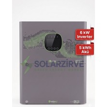 Solinved Aspendos Serisi All In One Set (6KW-48V Inverter + 51.2V 100AH 5.1kwh Batarya)