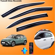 Caraks Hyundai Bayon Mügen Cam Rüzgarlığı Abs Nikelajlı Cam Rüzgarlığı 2020 Sonrası 4lü + Ebrayn 150ML Koku