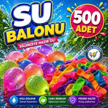 Nistabolje 500 Adet Su Balonu Karışık Renkli Balon Eğlenceli Su Savaşları