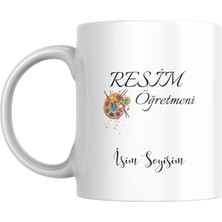 Myworldorganization Kişiye Özel Resim Öğretmeni Tasarımlı Kupa Bardak 🎨