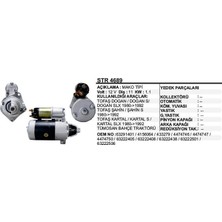 Universal STR1401 Marş Motoru Mako.t 12V Fıat Dkş 1600 Dogan/sahın/kartal/tumosan Em  Mako Tipi