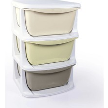 Dolu 3 Çekmeceli Saklama Ünitesi