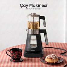 Fressi Dijital Standlı | 12 Saat Sıcak Tutma Ayarlı | Cam Çay Makinesi CM17 Theora