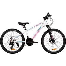 Geotech Hacker 24 Çocuk Dağ Bisikleti - Beyaz Pembe
