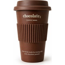 Meturas Kaymaz Şeritli Porselen Take Away Kahve Bardağı 370 ml – Kaydırmaz Tutuşlu, Kapaklı Mug Kahve