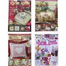 İğne İplik Iğne Iplik (4 Adet) Nakış Dergisi (3 - 12 - 22 - 26)