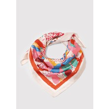 Mavi Bandana Antik Beyaz