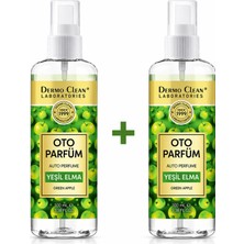 Dermo Clean Doğal Meyve Özlü Yeşil Elma Kokulu Oto Parfüm 100 ml - 2'li Set