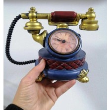 TeknoBeyza Vintage Telefon Tasarımlı Saatli Gizli Kumbara Dekoratif Obje
