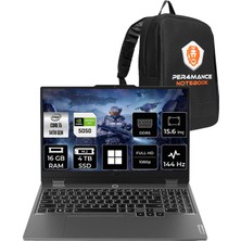 Lenovo Loq 15IRX10 i5 14500HX RTX 5050 8GB 16GB RAM 2TB SSD 15.6" FHD 144Hz Win11 Pro 83JE012FTRP418 Gaming Laptop + Per4 Çanta