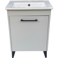 Akademik Mimarlık Turkuaz Seramik Cerastyle Lavabolu Banyo Dolabı 55*36.5 cm