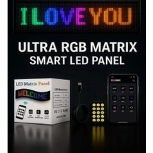 TeknoBeyza LED Kayan Yazı Paneli 16X64 – Rgb Renkli Programlanabilir LED Tabela | Kumandalı USB LED Ekran