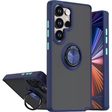 Sh Ticaret Galaxy S26 Montreal Yüzüklü Silikon Kapak - Lacivert