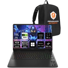Hp Omen 16 Intel Core Ultra 7 255H 64GB 256GB SSD RTX5070/8GB 16" Fhd+ 165Hz W11P Gaming Laptop & Per4 Çanta BQ1Y6EAPN431