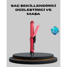 Arel Tech Store 5 Kademeli Seramik Saç Düzleştirici – Düz ve Kıvırcık Mod, 26 mm Plaka, Profesyonel Saç Ş