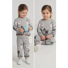 Modenya 2-3-4-5 Yaş Ceylan Baskılı Penye Çocuk Takımı