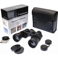Özgürce 10X50 Geniş Ön Mercekli Profesyonel El Dürbünü Siyah