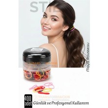 Aylina Mey Ithalat® Silikon Saç Tokası Renkli Saç Lastiği Mini Elastik Toka 400 Adet Renkli 720710