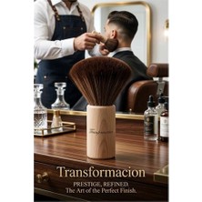 Aylina Mey Ithalat® Profesyonel Ahşap Saplı Berber Ense Fırçası - Lüks Seri 722957