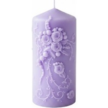 Karakız Çiçek Desenli Silindir Silikon Kalıp 9.5x4.7 Cm