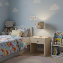 Elizim Home Lighting Makrome Krem Papatyalı Abajur