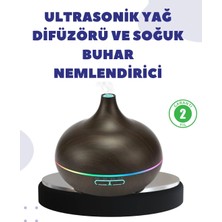 DS LLC BN01 Uçucu Yağ Uyumlu Renkli LED Işıklı Nemlendirici