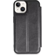 Aylina Mey Ithalat®   iPhone 15 Kılıf Flip Cover - Siyah