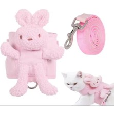 Evcil Hayvan Peluş Ayıcıklı Göğüs Gezdirme Tasması Set