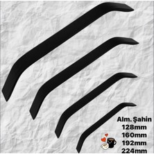 Eymen Meral Aksesuar Geniş Alm Şahin Siyah Rengi 128mm Kulp Malzeme Kaliteli Olup Kırılmazdır (Vidalar Dahil) Ölçüler Kapağınızdaki Iki Delik Arası Ölçüleridir!