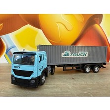 Scntoys 4x2 ve Dorse Tır Çekici Oyuncak Metal Tır Çekici Dorseli Oyuncak Tır Kapakları Açılır