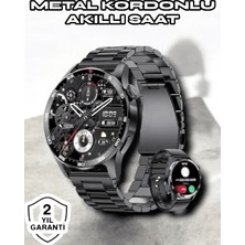 Kaia Life Nfc ve Kablosuz Şarjlı Akıllı Saat Ekg, Nabız & Spor Modları ile Ios ve Android Uyumlu