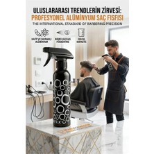 Aylina Mey Ithalat® Alüminyum Metal Berber Kuaför Su Spreyi Şişesi Profesyonel Saç Fısfısı 300 ml 723020