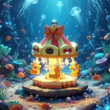 Tech Butiq LZ-8632 Döner Sandalye 190 Parça Block Oyuncak Mini Poşet