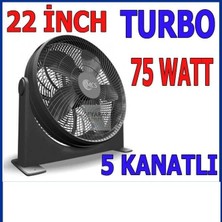 Abnturk Yer ve Duvar Vantilatörü 22" Büyükboy 56CM 3 Kademe Hız Ayarı