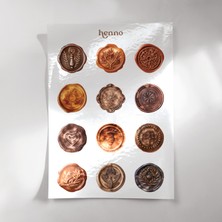 Henno Vintage Mühür Mumu Temalı Şeffaf Sticker Seti – Ajanda, Bullet Journal, Planlayıcı, Çıkartma