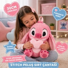 Trust Store 30 cm Stitch Peluş Sırt Çantası Yumuşacık Peluş Çanta Sevimli Tasarım Günlük ve Hediye