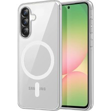 Aylina Mey Ithalat®  Samsung Galaxy A37 5g Combo Sert Şeffaf Magsafe Kapak - Şeffaf