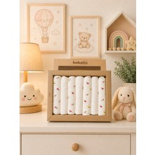 Bebelio %100 Coton 7li Bebek Ağız Silme Mendili