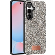 Aylina Mey Ithalat®  Samsung Galaxy S24 Plus Bright Simli Kapak - Gümüş