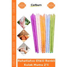 Carlburn Özel Üretim Doğal Balmumu Hijyenik Kulak Temizleme Aparatı Rahatlatıcı Etkili Renkli Kulak Mumu 2'li