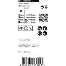 Skygo 4 x Expert Cyl-9 Multiconstruction Matkap Seti (Beton Için, Çap 4 – 8 Mm, Darbeli Matkap Aksesuarı)