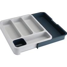 Skygo 85042 Drawerstore Genişleyen Çatal Bıçak Düzenleyici, Koyu Gri